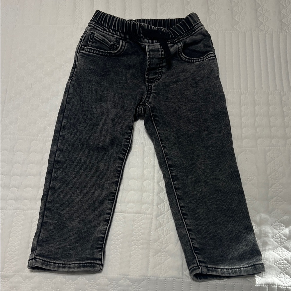GAP Charcoal Kids Pull On drawstring Jeans
